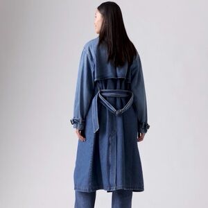 Premium Levi Strauss Blue Denim Tench Jacket